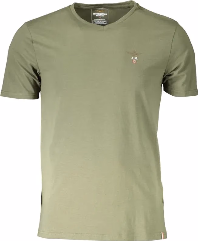 Aeronautica Militare Verde Cotton Men's T-Shirt