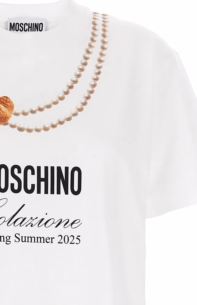 Moschino White Cotton T-Shirt