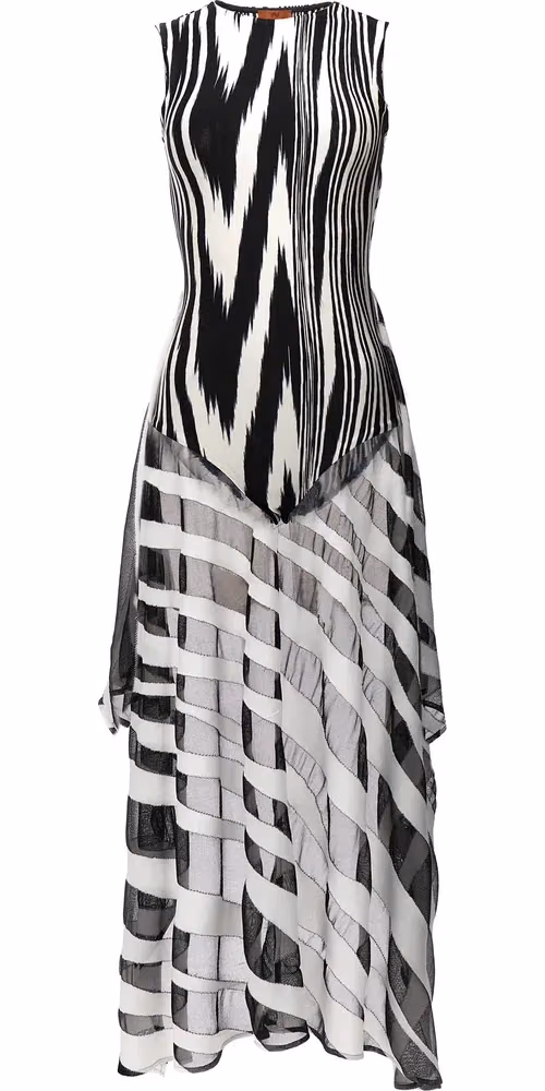 Missoni Bicolor Viscose Bodysuit