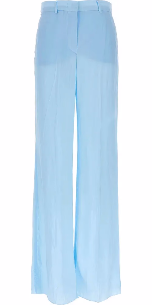 Sportmax Blue Viscose Casual Pants