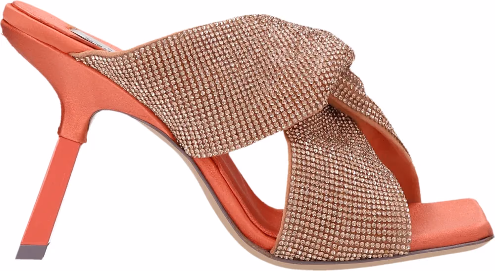 SEBASTIAN Multicolor Viscose Stiletto Heel Sandals