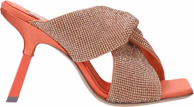 Multicolor Viscose Stiletto Heel Sandals