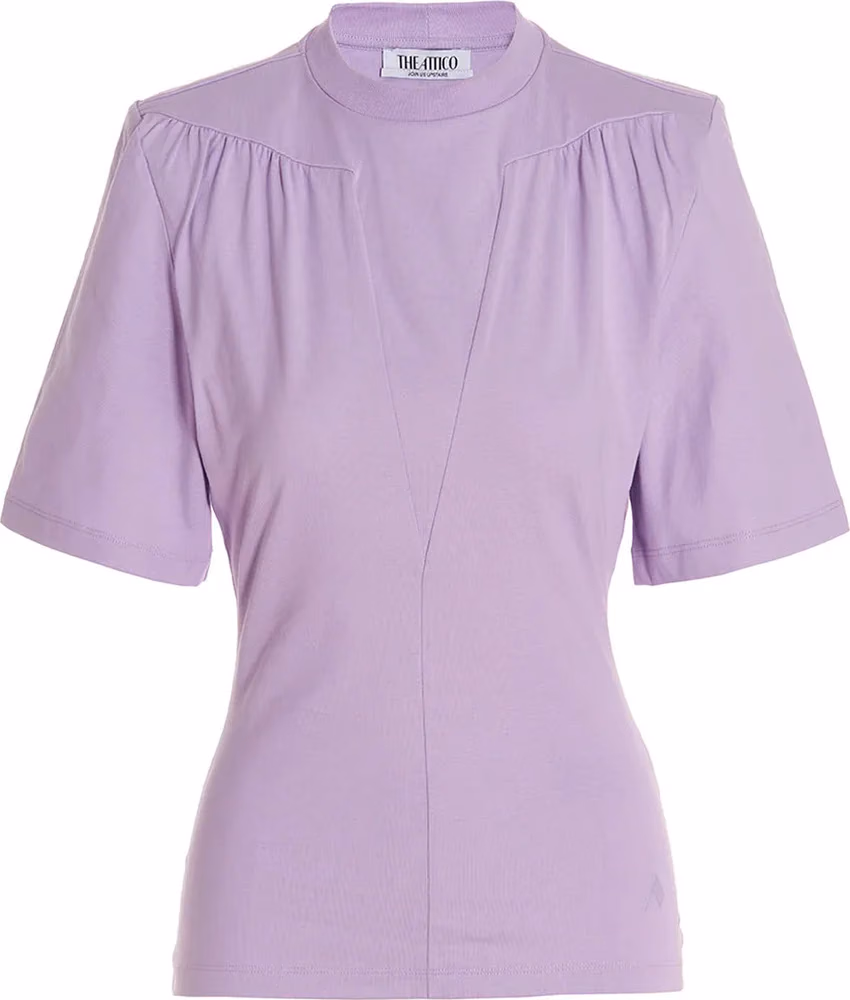 The Attico Purple Cotton T-Shirt