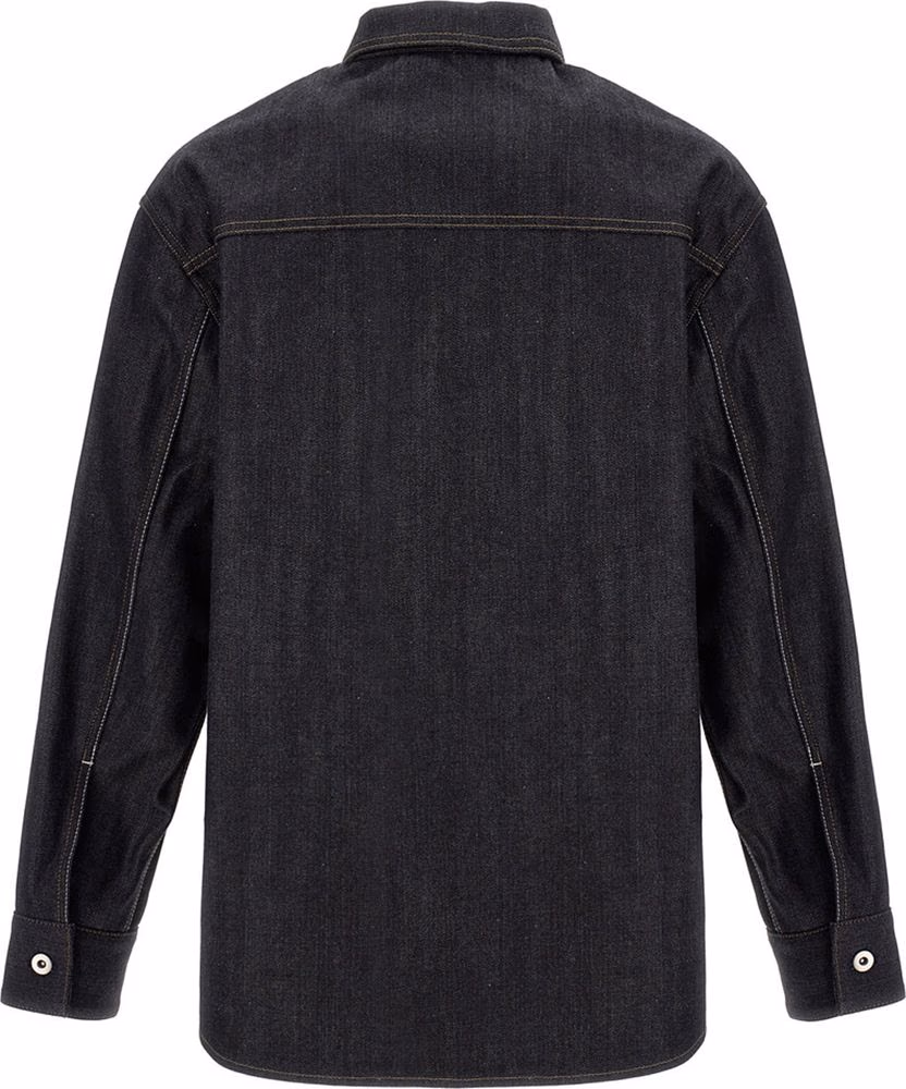 Jil Sander Blue Cotton Blouse