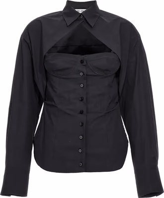 Black Cotton Blouse