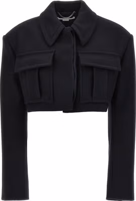 Black Wool Full-Length Jacket