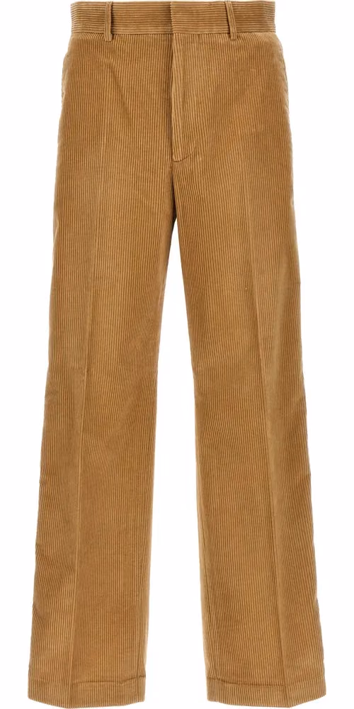 Palm Angels Beige Cotton Casual Pants