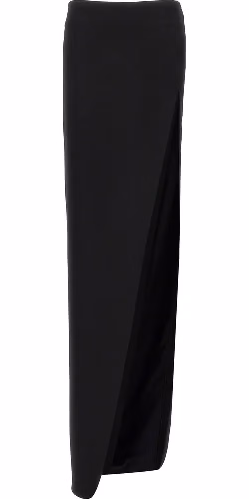 Ann Demeulemeester Black Lamb Leather Mini Skirt