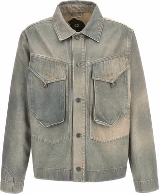Bicolor Cotton Denim Jacket