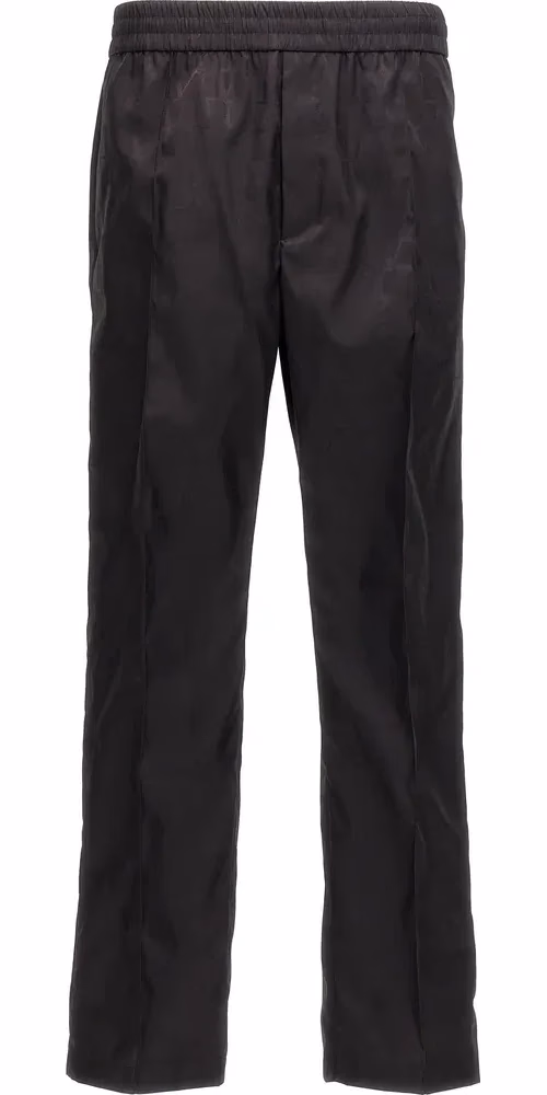 Valentino Garavani Black Polyamide Casual Pants