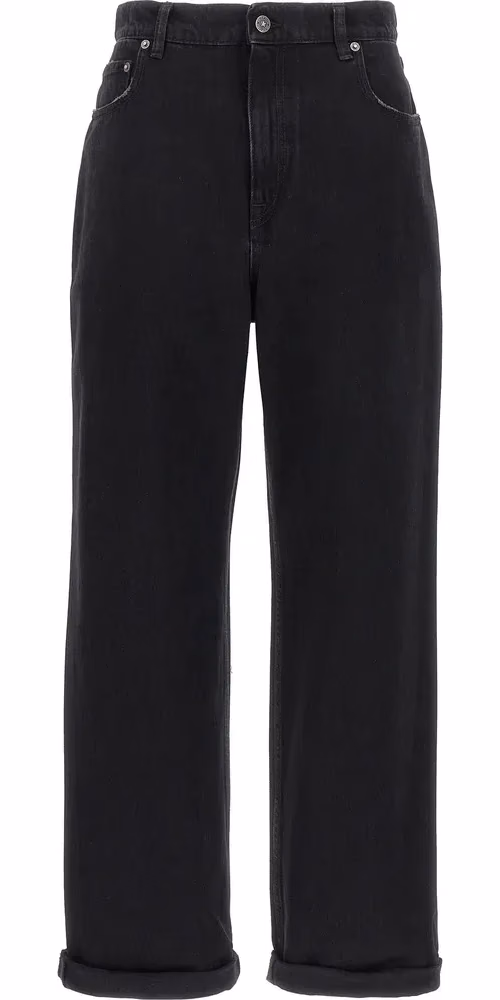 Golden Goose Black Cotton Relaxed Fit Jeans