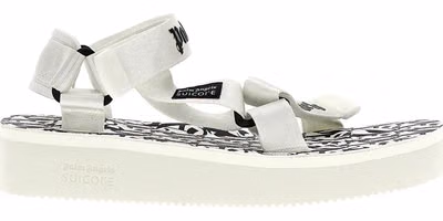 Bicolor Polyester Flat Sandals
