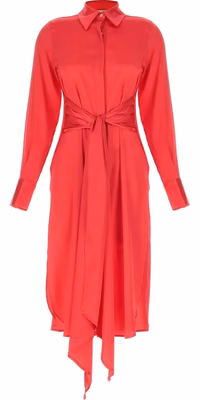 Fuchsia Silk Long Dress