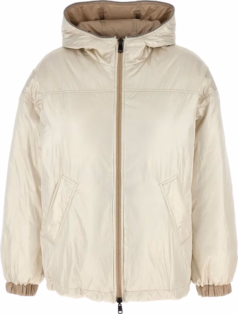 Brunello Cucinelli Beige Polyester Full-Length Jacket