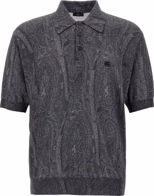 Multicolor Silk Polo Shirt