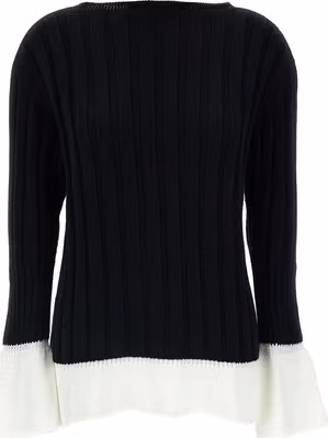 Bicolor Cotton Cardigan