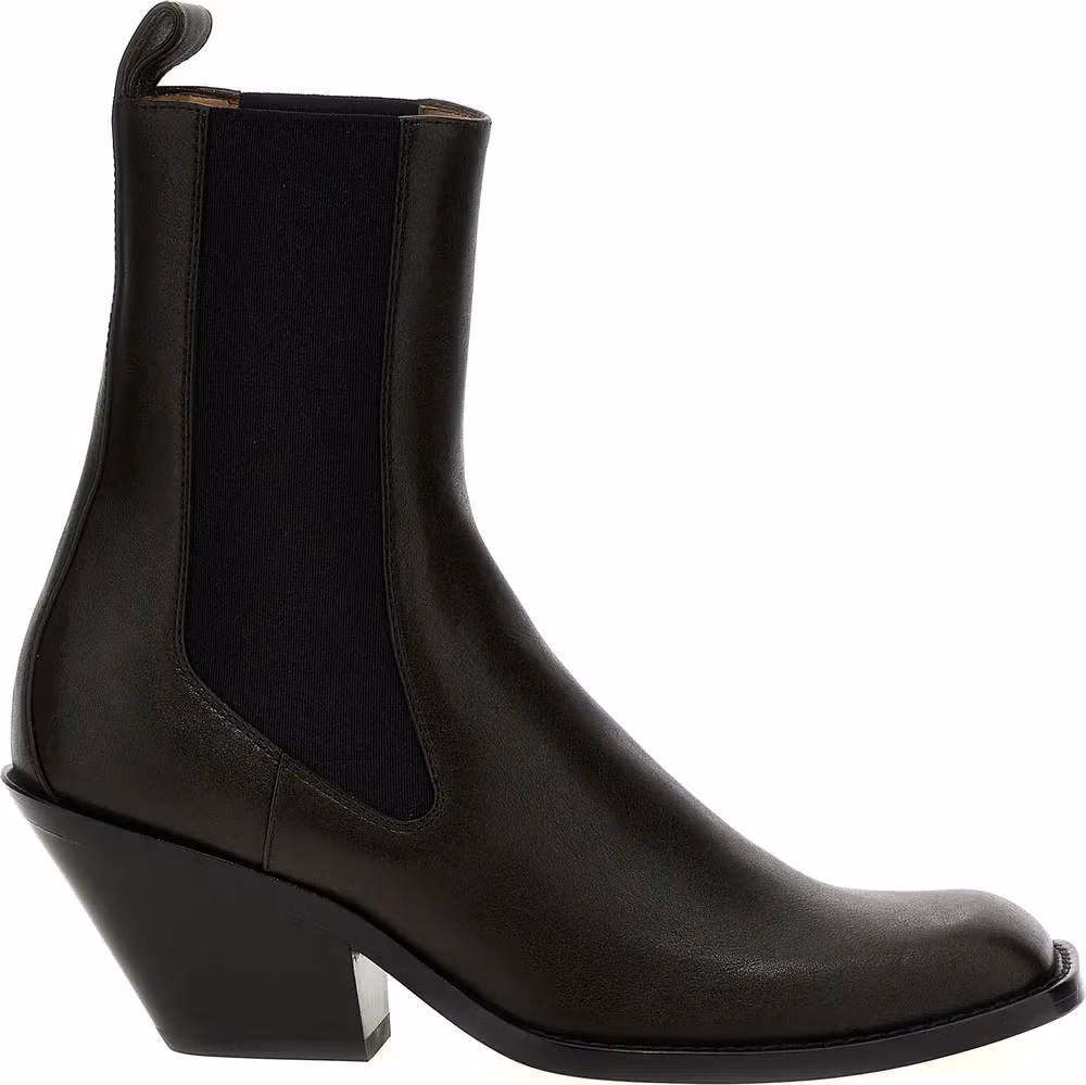 Khaite Brown Calfskin Chelsea Boots