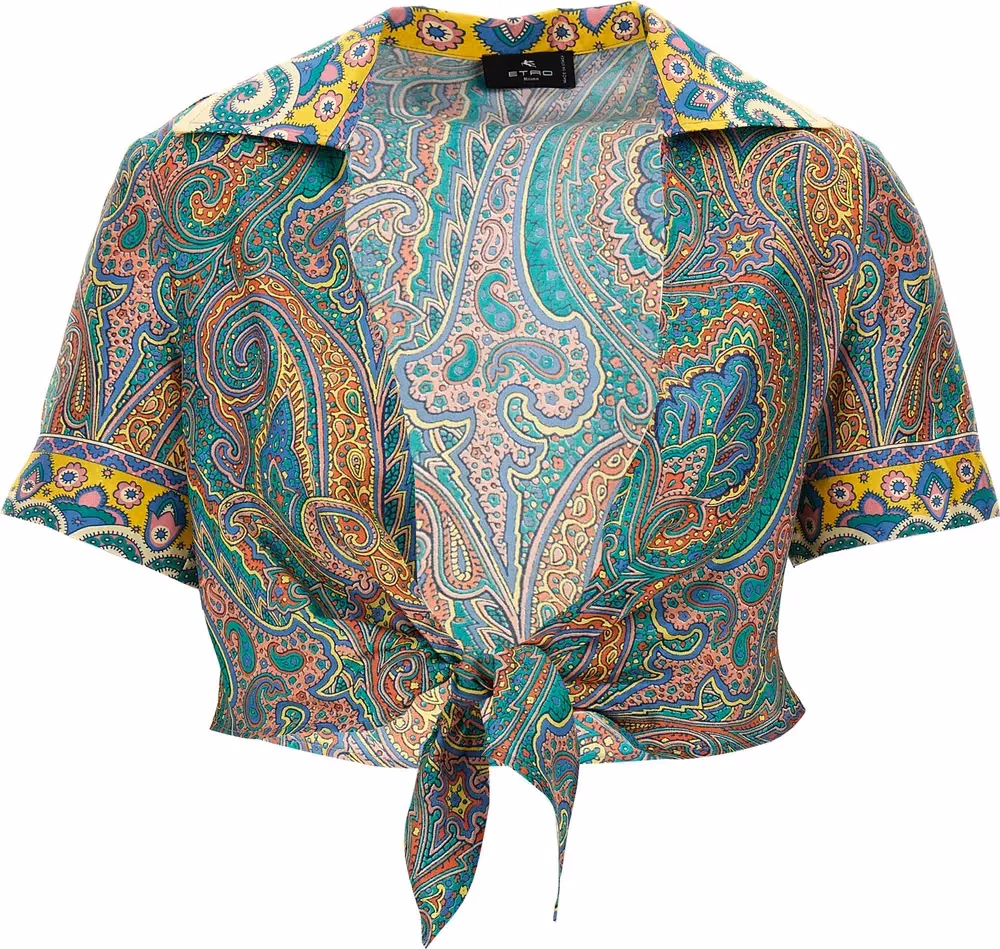 Etro Multicolor Silk Pattern Shirt