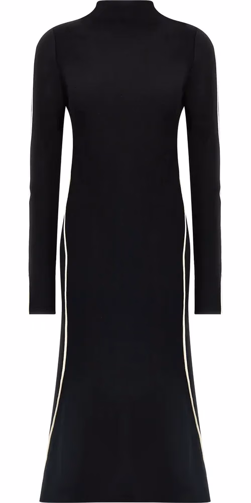 Sportmax Bicolor Viscose Midi Dress