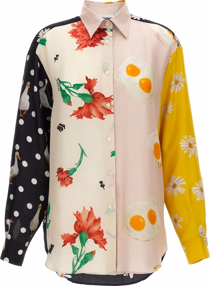 Moschino Multicolor Silk Blouse