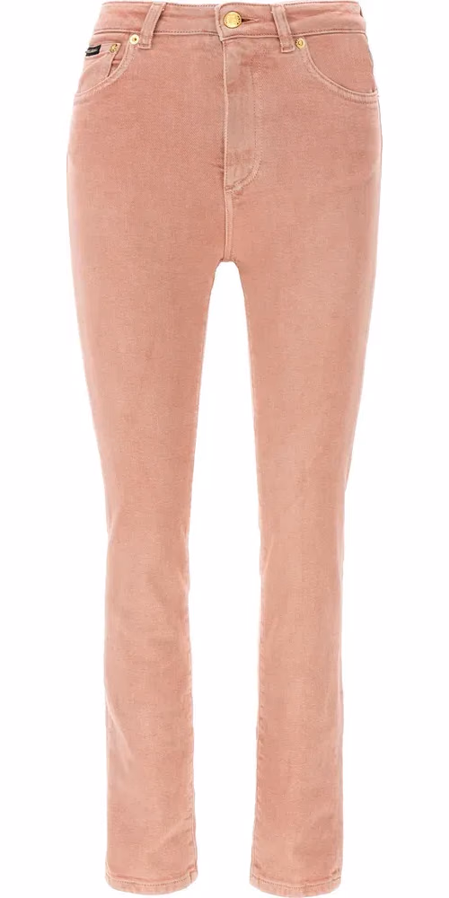 Dolce & Gabbana Multicolor Cotton High-Waisted Jean
