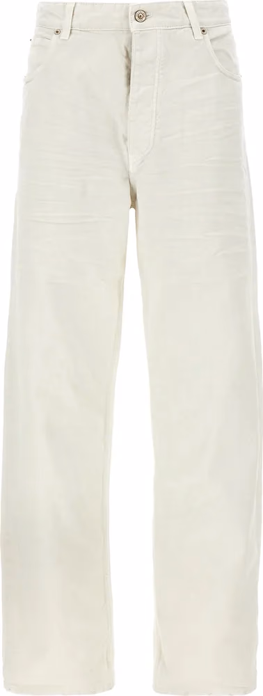 Balenciaga White Cotton Jeans Denim