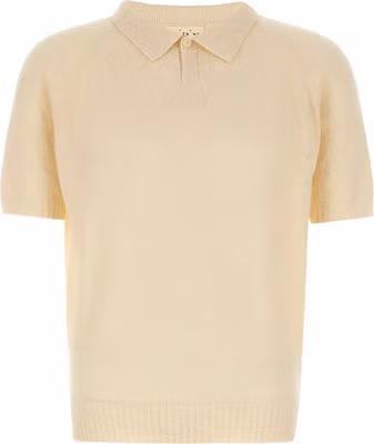 White Cotton Polo Shirt