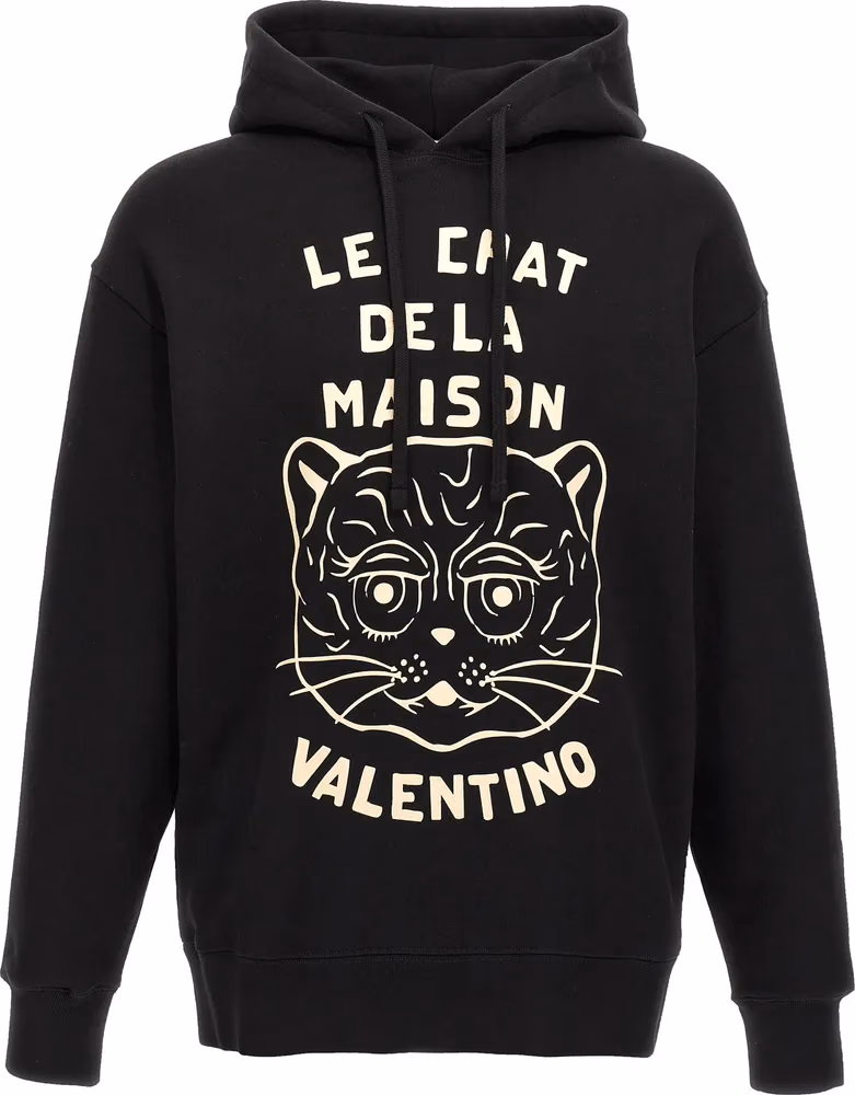 Valentino Garavani Black Cotton Sweatshirt