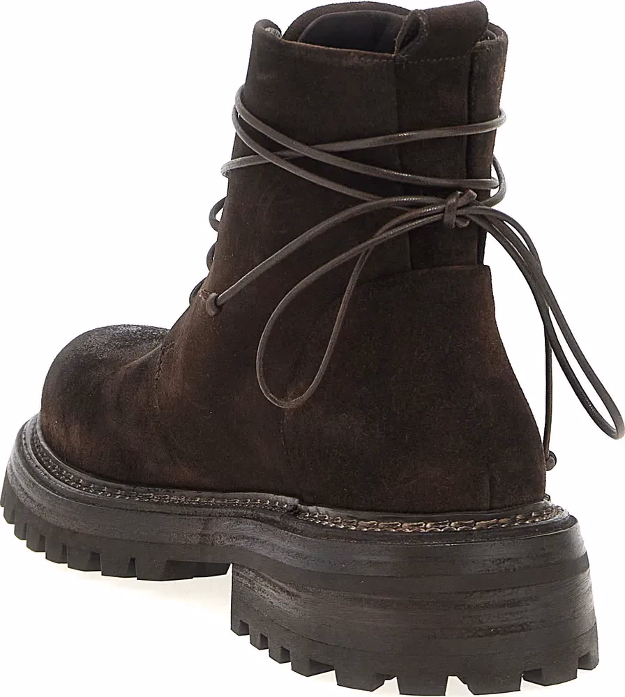Marsell Brown Cotton Chelsea Boots