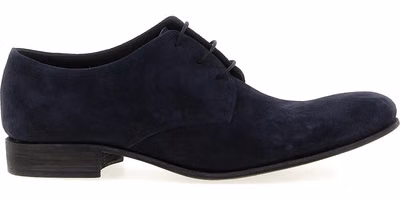 Blue Suede Leather Oxfords And Derbies