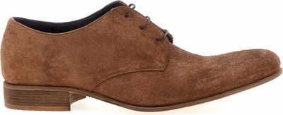 Brown Suede Leather Oxfords And Derbies