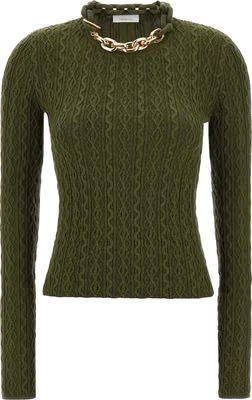 Bicolor Wool Cardigan