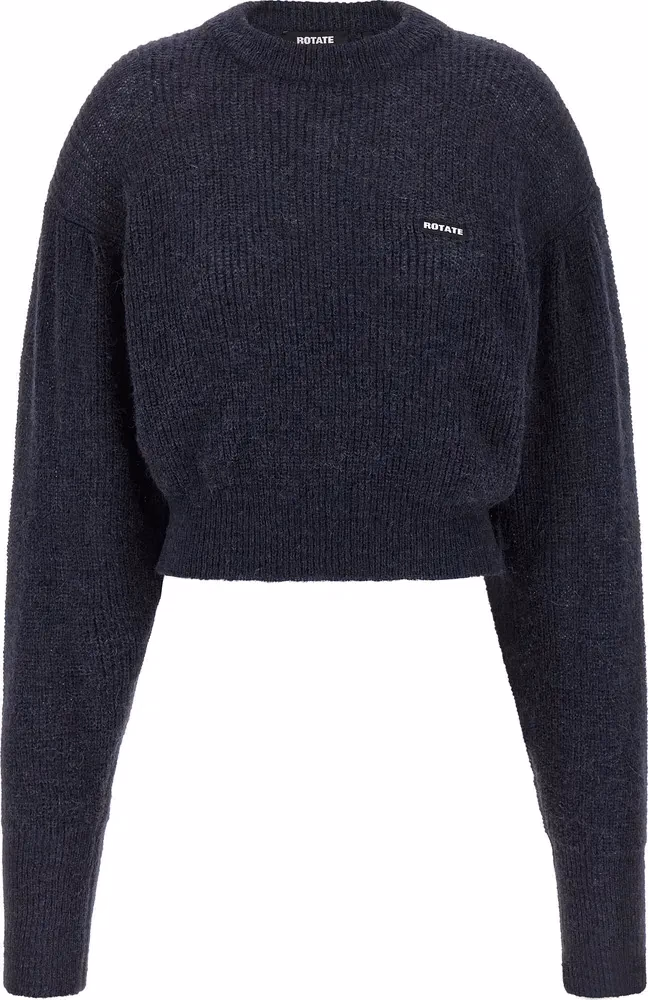 ROTATE BIRGER CHRISTENSEN Blue Wool Cardigan