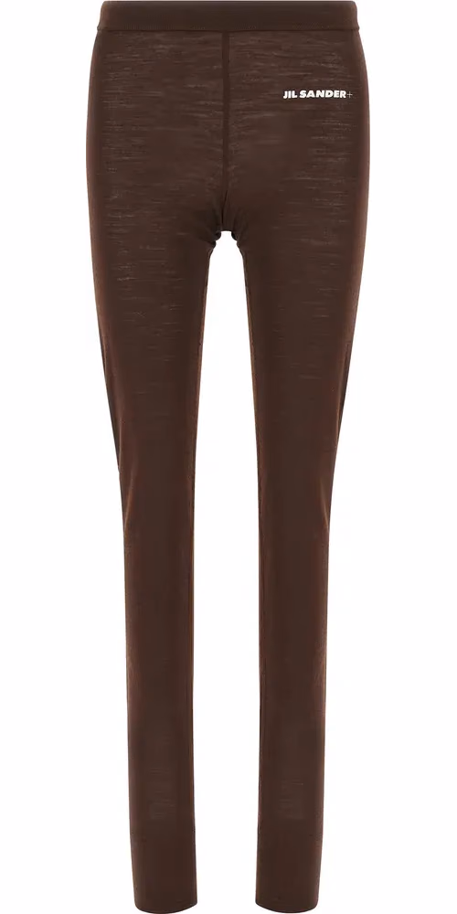 Jil Sander Bordeaux Polyester Leggings
