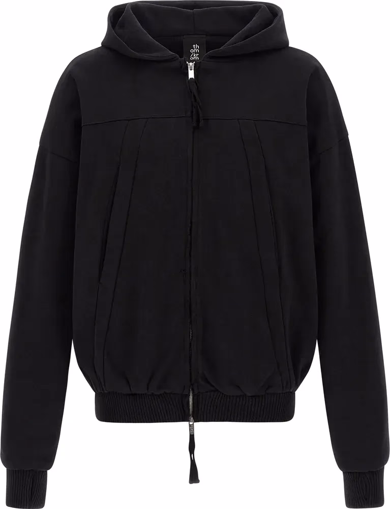 Thom Krom Black Cotton Sweatshirt