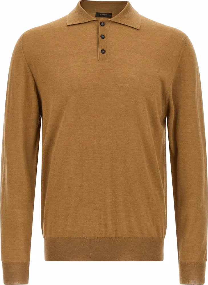 ZANONE Beige Cashmere Polo Shirt