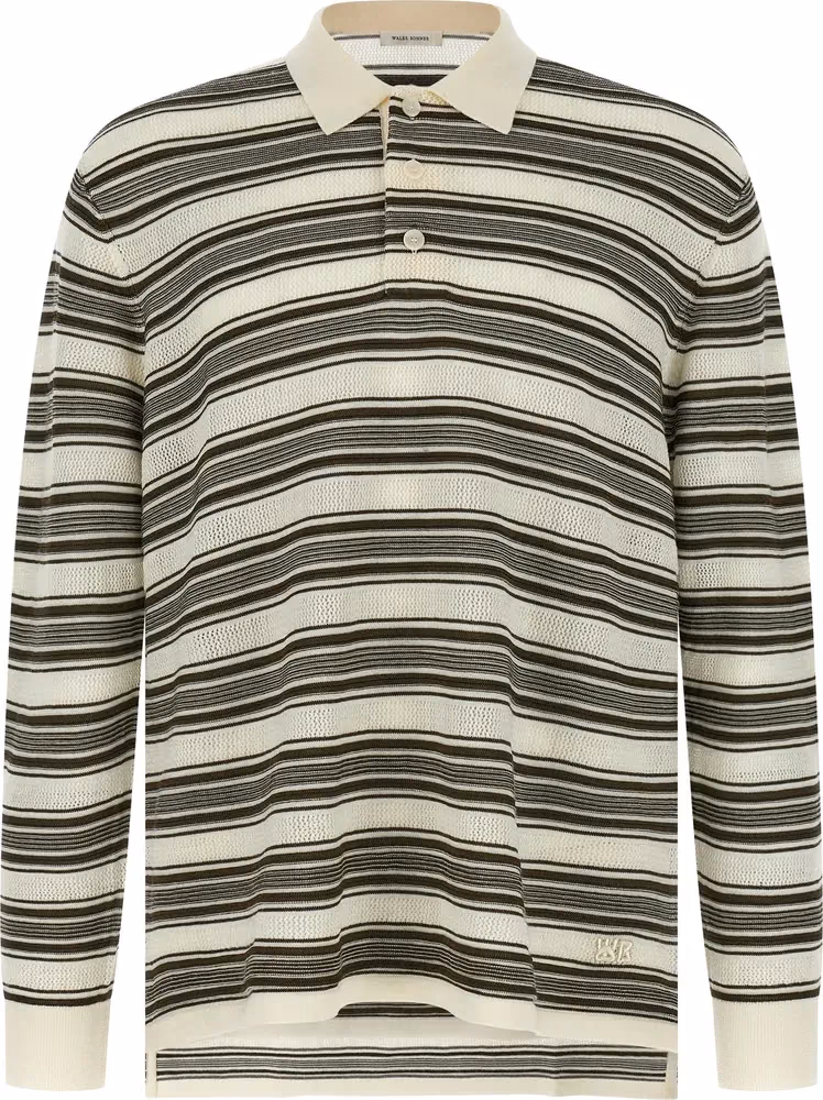 WALES BONNER Multicolor Wool Polo Shirt