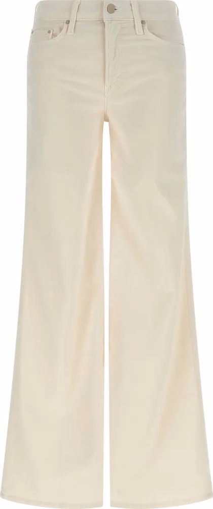 Mother Denim White Cotton Flared Pants