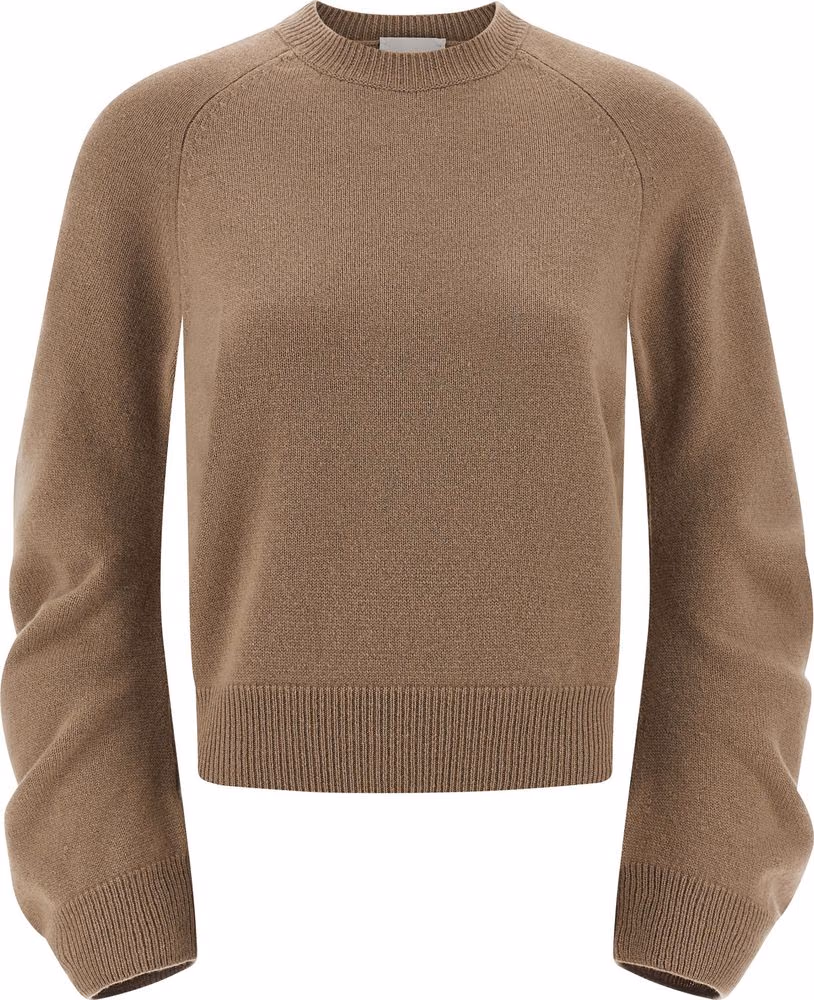 NUDE Beige Virgin Wool Cardigan