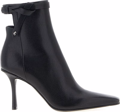 Black Leather Ankle Boots