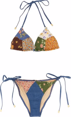 Multicolor Cotton Bikini