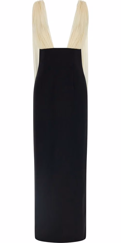 Armarium Bicolor Virgin Wool Long Dress