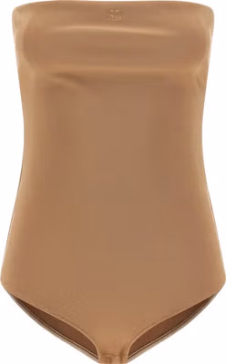 Beige Viscose Bodysuit