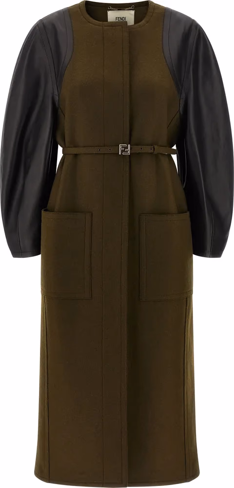 Fendi Bicolor Viscose Coat