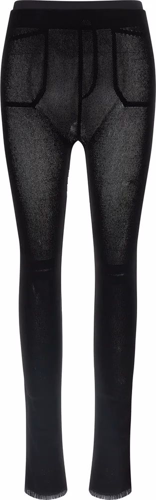 Issey Miyake Black Nylon Leggings