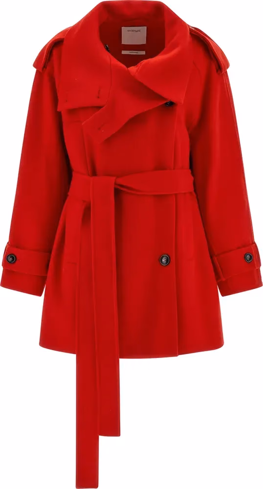Sportmax Multicolor Virgin Wool Coat