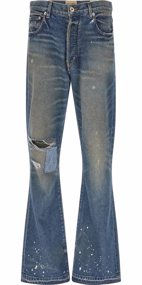 GALLERY DEPT. Blue Cotton Flared Jeans