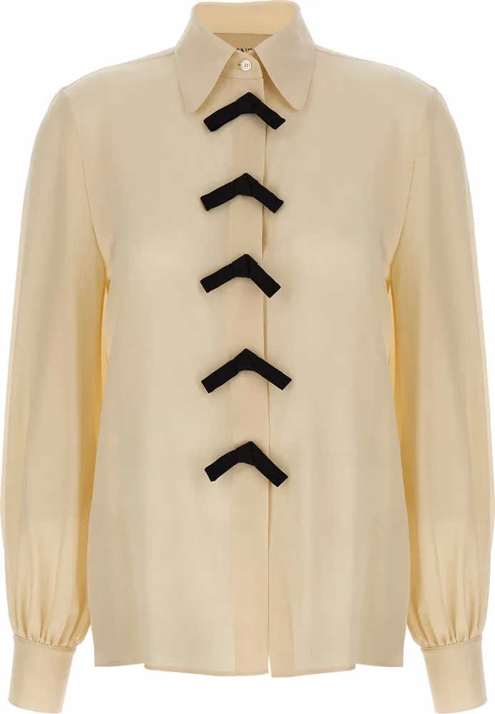 Valentino Garavani Beige Silk Blouse