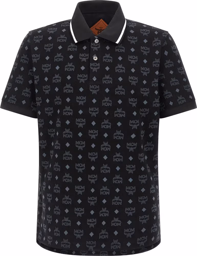 MCM Black Cotton Polo Shirt