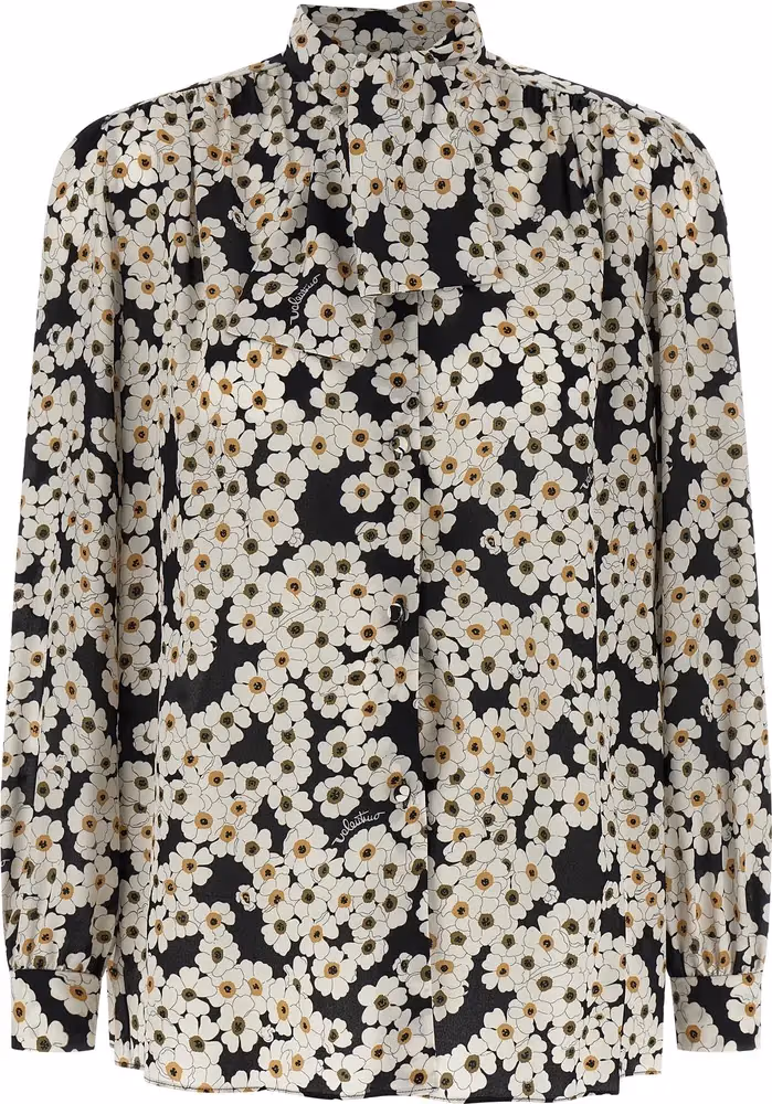 Valentino Garavani Bicolor Silk Blouse